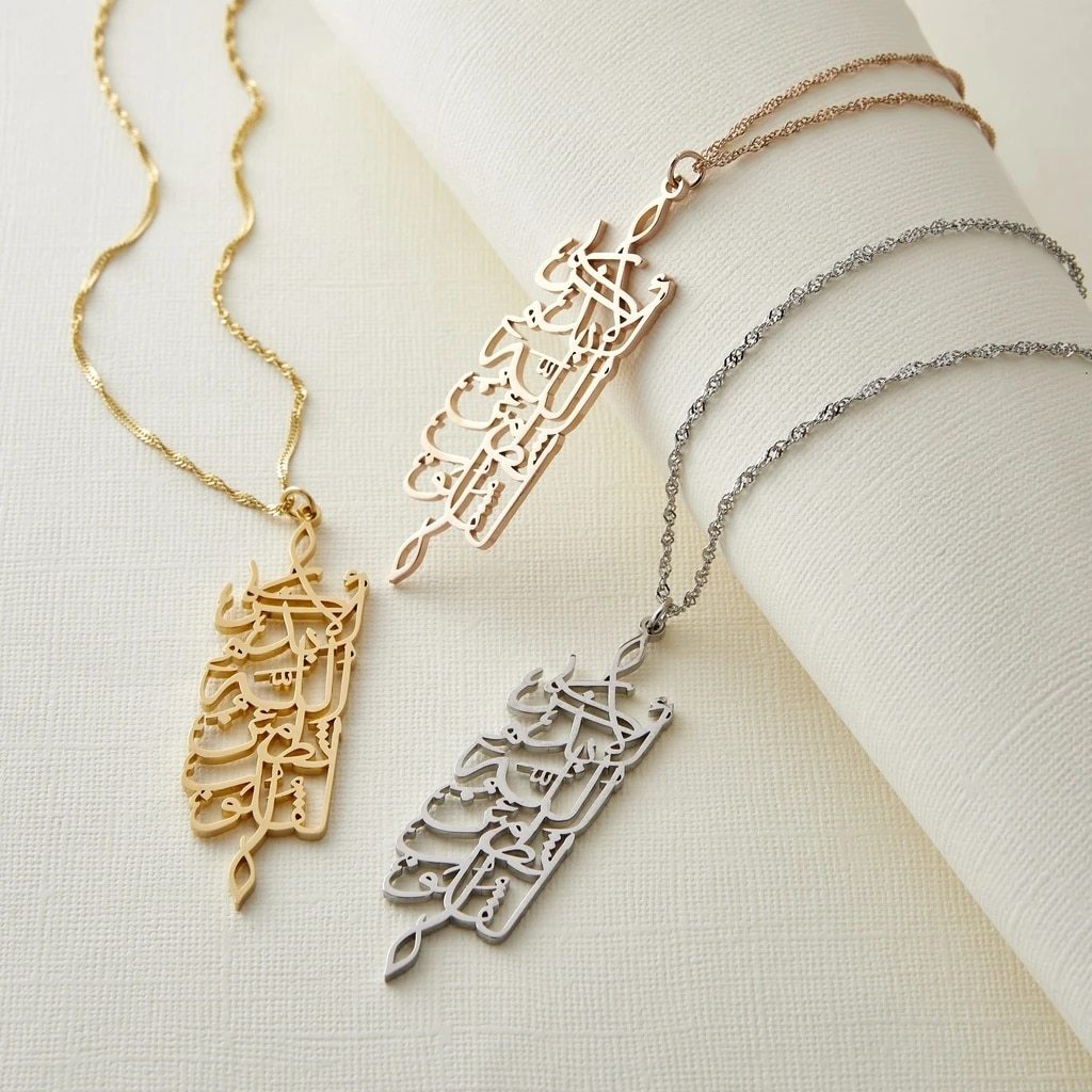 REMEMBRANCE CALLIGRAPHY NECKLACE - LEGOSS