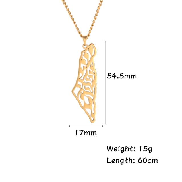 Myshape Palestine Map Pendant - LEGOSS